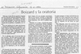 Boizard y la oratoria  [artículo] Lautaro Robles.