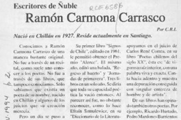 Ramón Carmona Carrasco  [artículo] C. R. I.