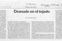 Desnudo en el tejado  [artículo] Luis Sánchez Latorre.