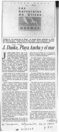 J. Danke, Playa Ancha y el mar  [artículo] A. Simpson T.
