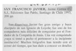 San Francisco Javier  [artículo] Alberto Arraño.