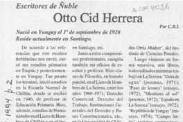 Otto Cid Herrera  [artículo] C. R. I.