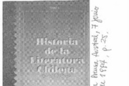En circulación historia de la literatura chilena  [artículo] Manuel González.