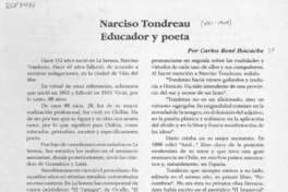 Narciso Tondreau educador y poeta  [artículo] Carlos René Ibacache.