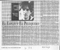 El espejo y el peluquero  [artículo] Bernardo Chandía Fica.