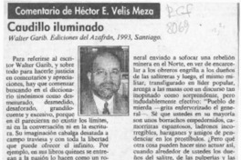 Caudillo iluminado  [artículo] Héctor Velis Meza.