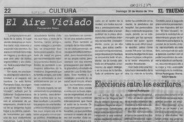 El aire viciado  [artículo] Silvia Rodríguez Bravo.