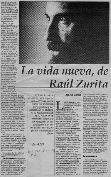 La vida nueva, de Raúl Zurita