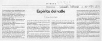 Espíritu del valle  [artículo] Enrique Ramírez Capello.