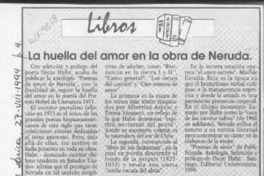 La Huella del amor en la obra de Neruda  [artículo].