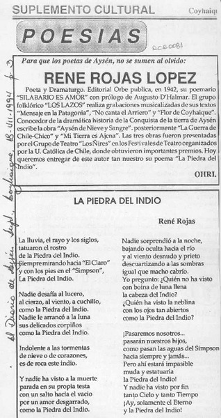 René Rojas López  [artículo] OHRI.