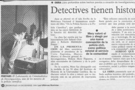 Detectives tienen historia  [artículo].