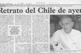 Retrato del Chile de ayer  [artículo].