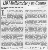150 Minihistorias y un cuento  [artículo] H. R. Cortés.