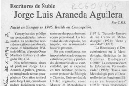 Jorge Luis Araneda Aguilera  [artículo] C. R. I.