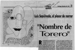 "Nombre de torero"  [artículo] Ramón Díaz Eterovic.