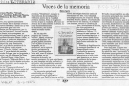 Voces de la memoria  [artículo] Mariano Aguirre.