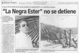 "La negra Ester" no se detiene  [artículo] María Eugenia Maturana.