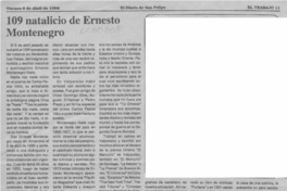 109 natalicio de Ernesto Montenegro  [artículo] C. R. Z.
