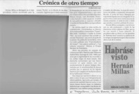 Crónica de otro tiempo  [artículo] Marino Muñoz Lagos.