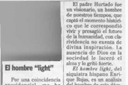 El hombre "light"  [artículo] Ricardo Azúz Walsh.