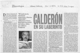 Calderón en su laberinto  [artículo] Luis Sánchez Latorre.