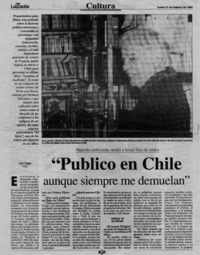 "Publico en Chile aunque siempre me demuelan"  [artículo] Carlos Vergara.