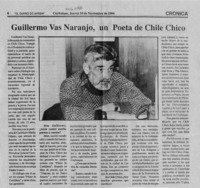 Guillermo Vas Naranjo, un poeta de Chile Chico  [artículo].
