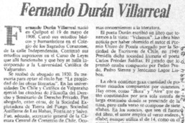 Fernando Durán Villarroel