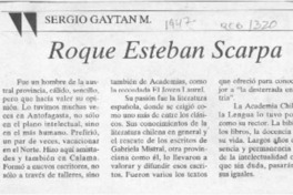 Roque Esteban Scarpa  [artículo] Sergio Gaytán M.