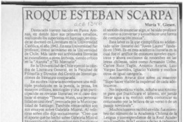 Roque Esteban Scarpa  [artículo] María V. Giesen.