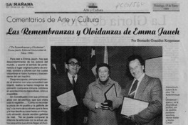 Las remembranzas y olvidanzas de Emma Jauch  [artículo] Bernardo González Koppmann.
