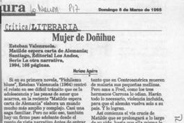 Mujer de Doñihue  [artículo] Mariano Aguirre.