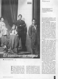 El continente negro  [artículo] Juan Andrés Piña.