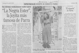 "La Negra Ester", la joyita más famosa de Parra