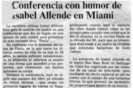 Conferencia con humor de Isabel Allende en Miami