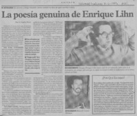 La poesía genuina de Enrique Lihn  [artículo] M. Angélica Rivera.
