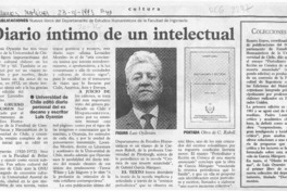 Diario íntimo de un intelectual  [artículo].
