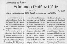 Edmundo Guíñez Cáliz  [artículo] C. R. I.