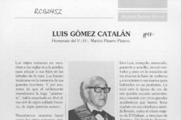 Luis Gómez Catalán  [artículo] Marino Pizarro Pizarro.