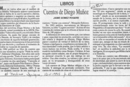 Cuentos de Diego Muñoz  [artículo] Jaime Gómez Rogers.