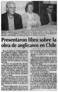 Presentaron libro sobre la obra de anglicanos en Chile