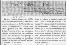 Poesía chilena en Holanda  [artículo] Mauricio Ostria González.
