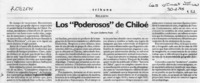 Los "Poderosos" de Chiloé  [artículo] Juan Guillermo Prado.