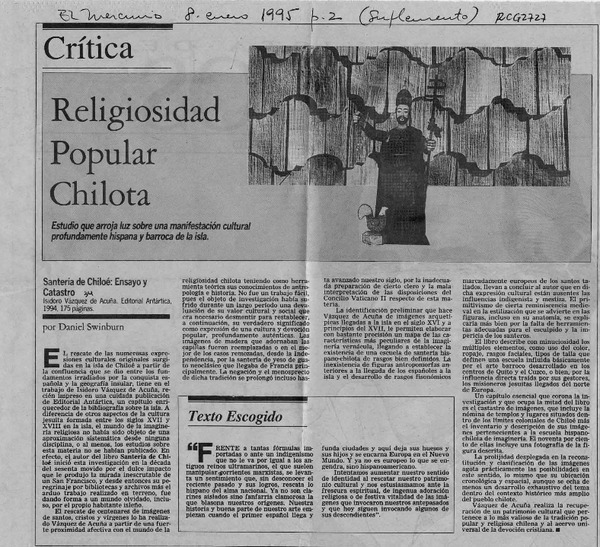 Religiosidad popular chilota  [artículo] Daniel Swinburn.