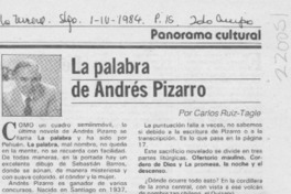 "La palabra" de Andrés Pizarro