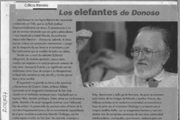 Los elefantes de Donoso  [artículo] Camilo Marks.