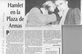 Hamlet en la Plaza de Armas  [artículo] Carlos Mella.
