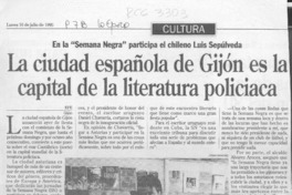 La Ciudad española de Gijón es la capital de la literatura policiaca  [artículo].