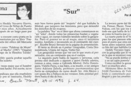 "Sur"  [artículo] Antonieta Rodríguez París.